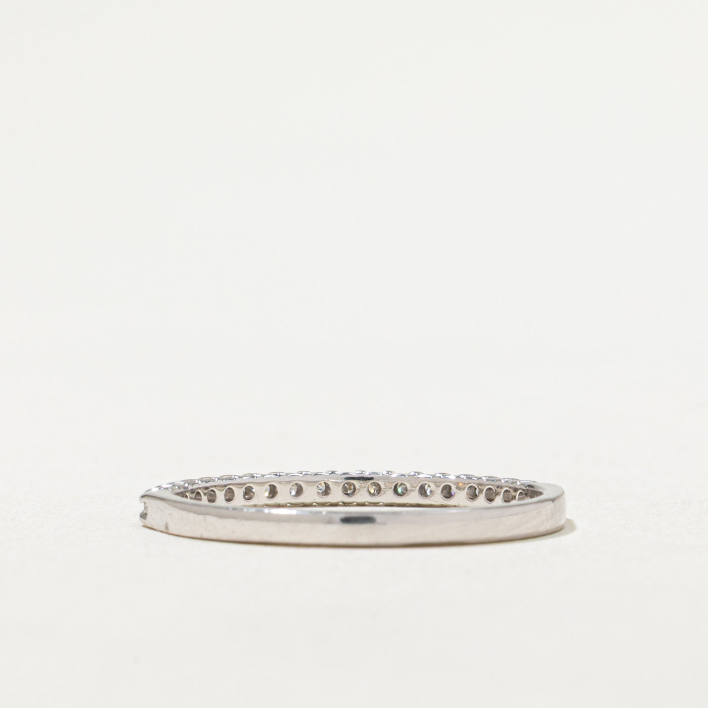 Semi Eternity Diamond Wedding Band Ring - 0.15 Carat Total Weight (ctw) | Size 7.25 | Perfect for Anniversary, Engagement & Everyday Elegance