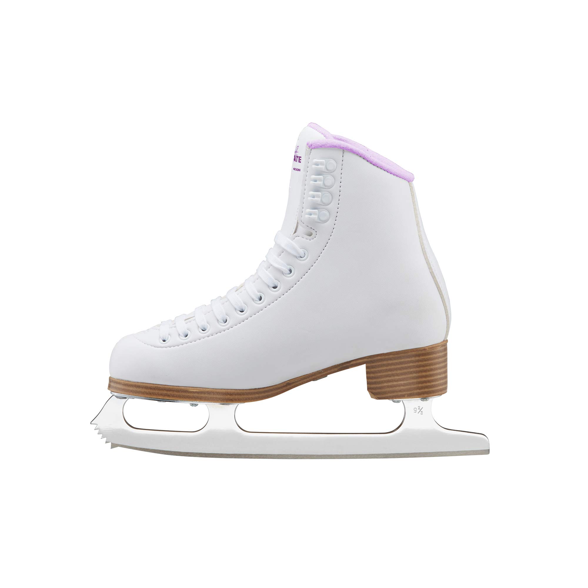 Jackson Classic 380 Women's Figure Skates - Medium Width Purple Ice Skates Size 8 with Skate Guards - Perfect for Recreational Skating, Ice Dancing & Training Sessions