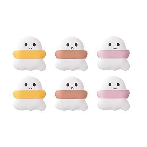 FRCOLOR 6Pcs Makeup Sponge Puffs - Soft Air Cushion Powder Puff for Liquid Foundation & Face Powder - Perfect for Flawless Makeup Application at Home or On-The-Go