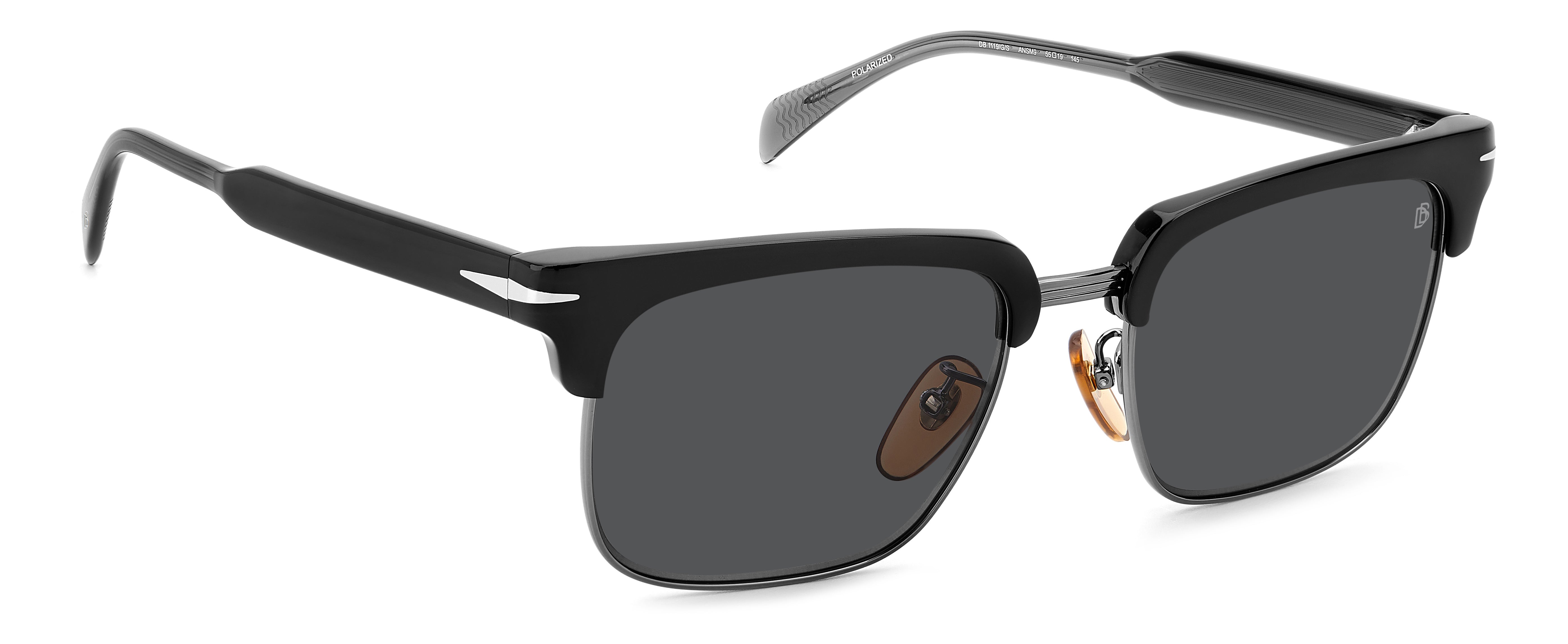 David Beckham DB1119/G/S Sunglasses - Polarized Aviator Style for Men - Perfect for Driving, Travel & Outdoor Activities