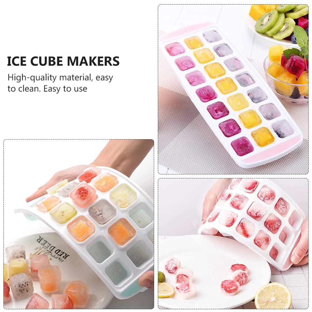 Premium CALLARON 2-Pack Silicone Ice Cube Trays - Reusable Ice Molds for Cocktails, Whiskey, Beverages & DIY Soap Making - BPA-Free Flexible Ice Ball & Cube Maker for Home Bar, Kitchen & Baking Supplies