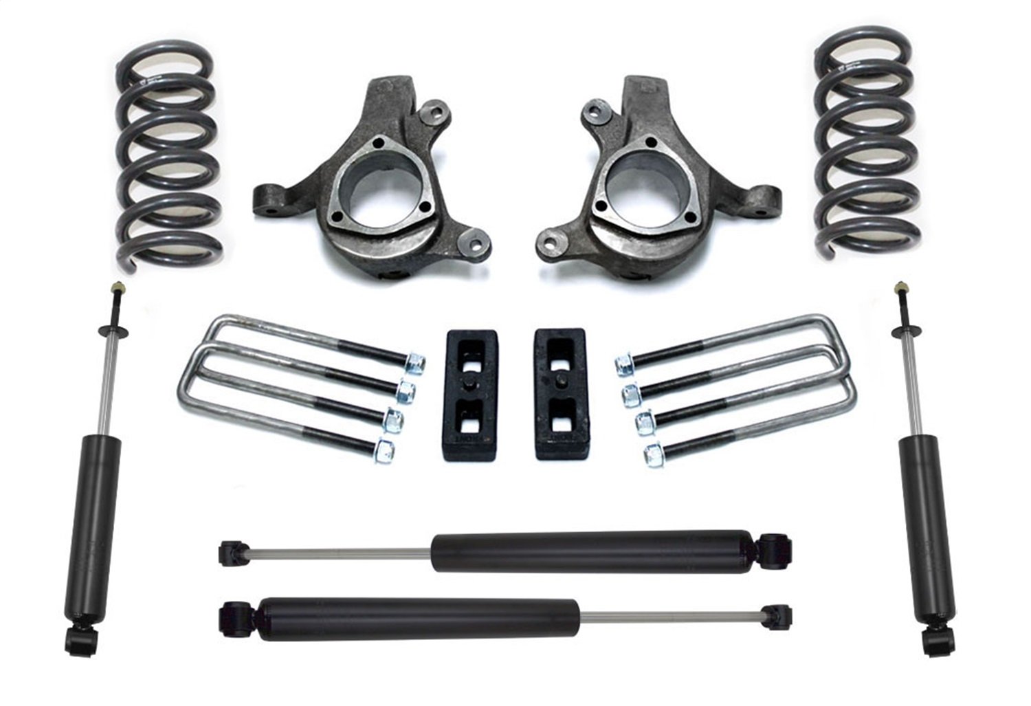 MaxTrac K880953-6 5-Inch Suspension Lift Kit with Shocks - Includes Front Spindles, Lift Coils, Rear Blocks, U-Bolts & MaxTrac Shocks - Perfect for Off-Road Trucks & SUVs