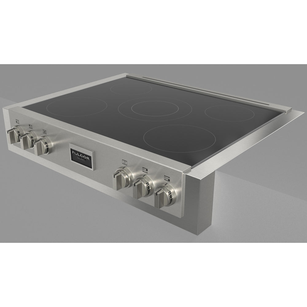 Fulgor Milano 36 Inch 600 Professional Series Induction Cooktop - Stainless Steel with Glass Ceramic Surface (Model F6IRT365S1) | Perfect for Modern Kitchens & Professional Chefs