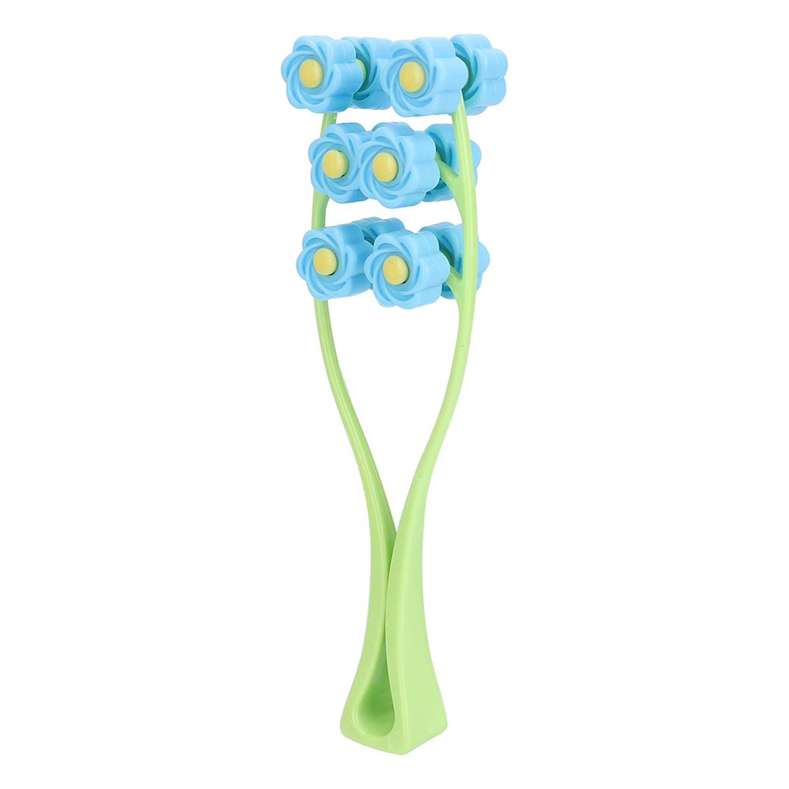 Flower-Shaped Face Massage Roller - Plastic Skin Care Massager for Relaxation & Anti-Aging (Blue) | Perfect for Home Spa, Facial Rejuvenation & Stress Relief