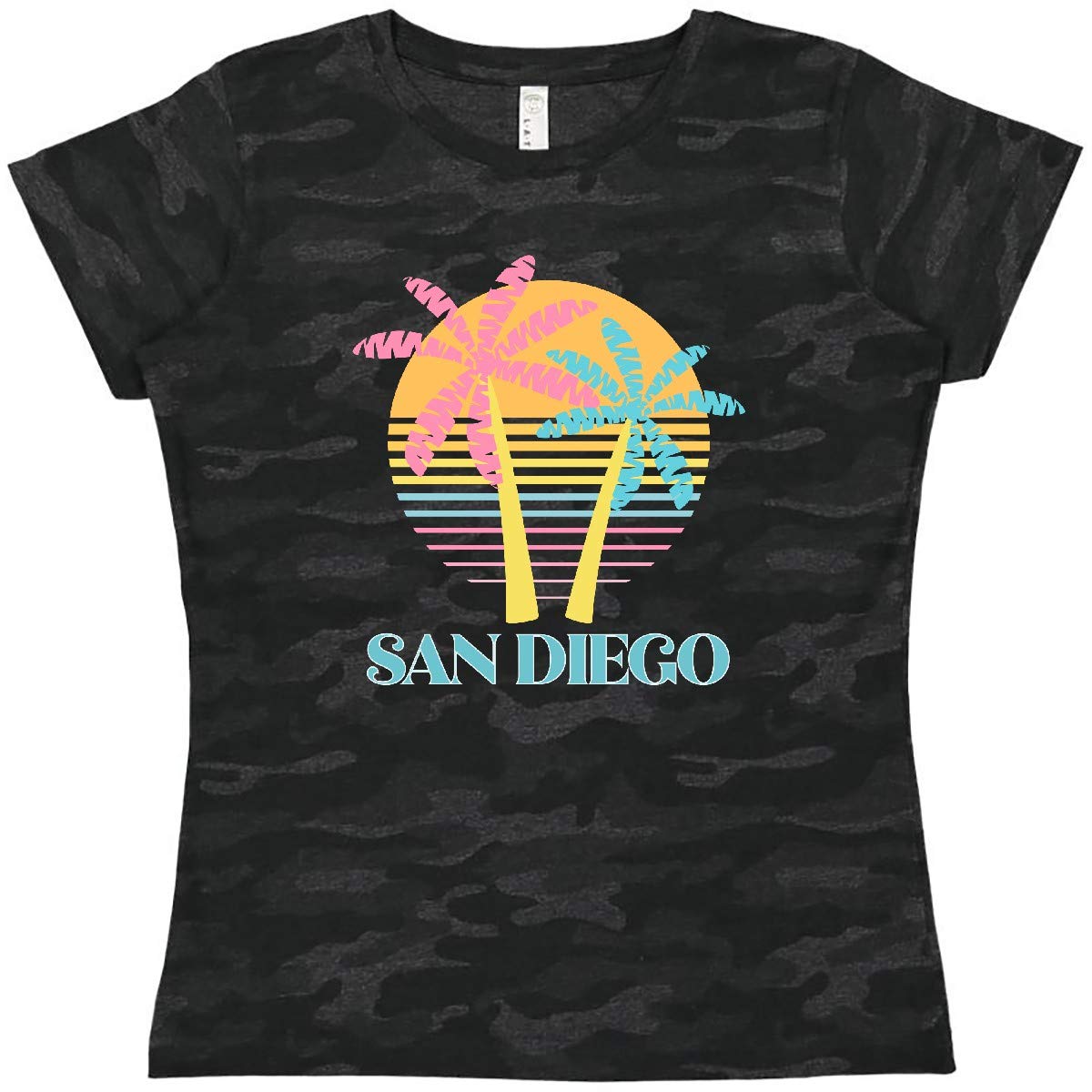 Inktastic San Diego California Beach Vacation Women's T-Shirt - Comfortable Casual Tee for Summer Travel, Surfing & Coastal Getaways
