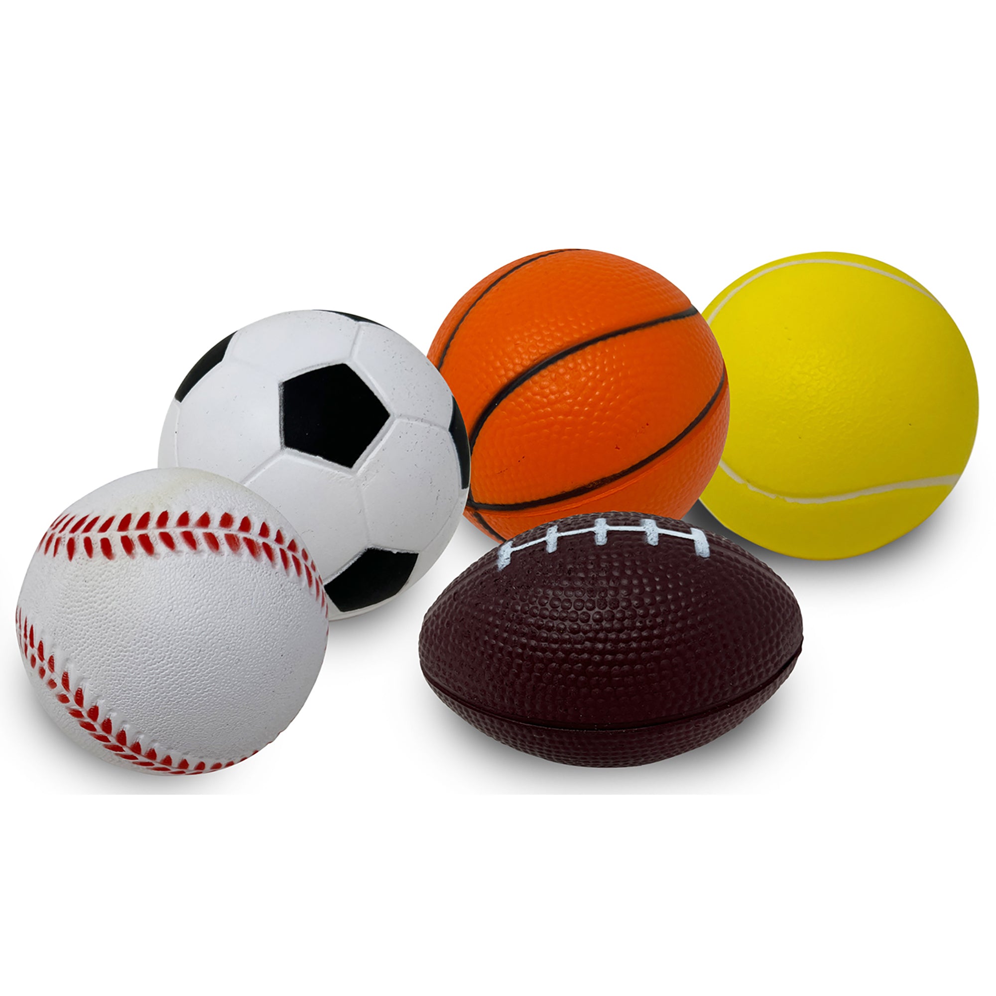 Anywhere Sports 5-Piece Mini Foam Ball Set for Kids Ages 3+ - Indoor & Outdoor Play, Backyard Games, Birthday Gifts