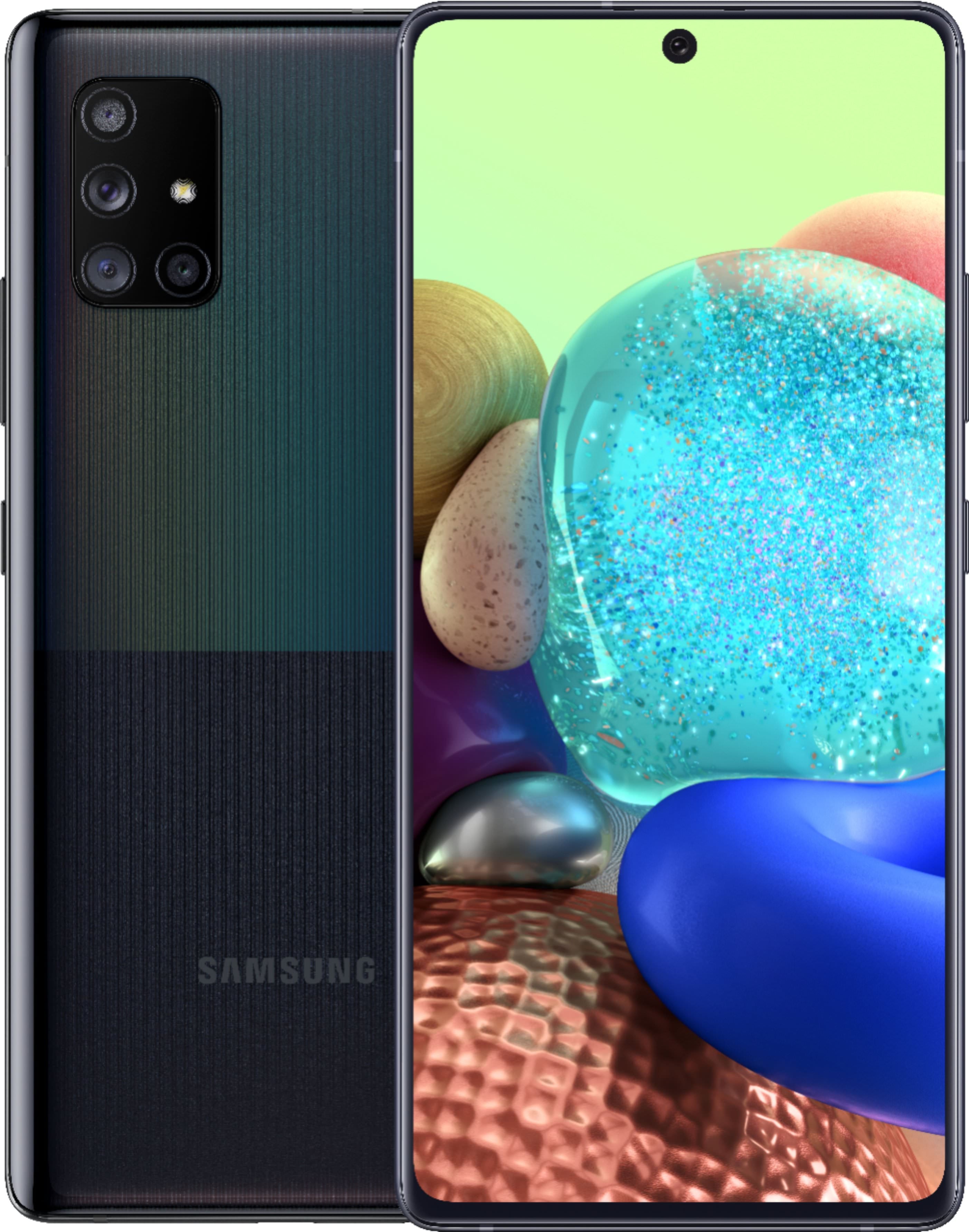 Samsung Galaxy A71 5G Smartphone 128GB Prism Cube Black (AT&T Unlocked) - Fast 5G Speed, Long Battery Life for Streaming & Gaming