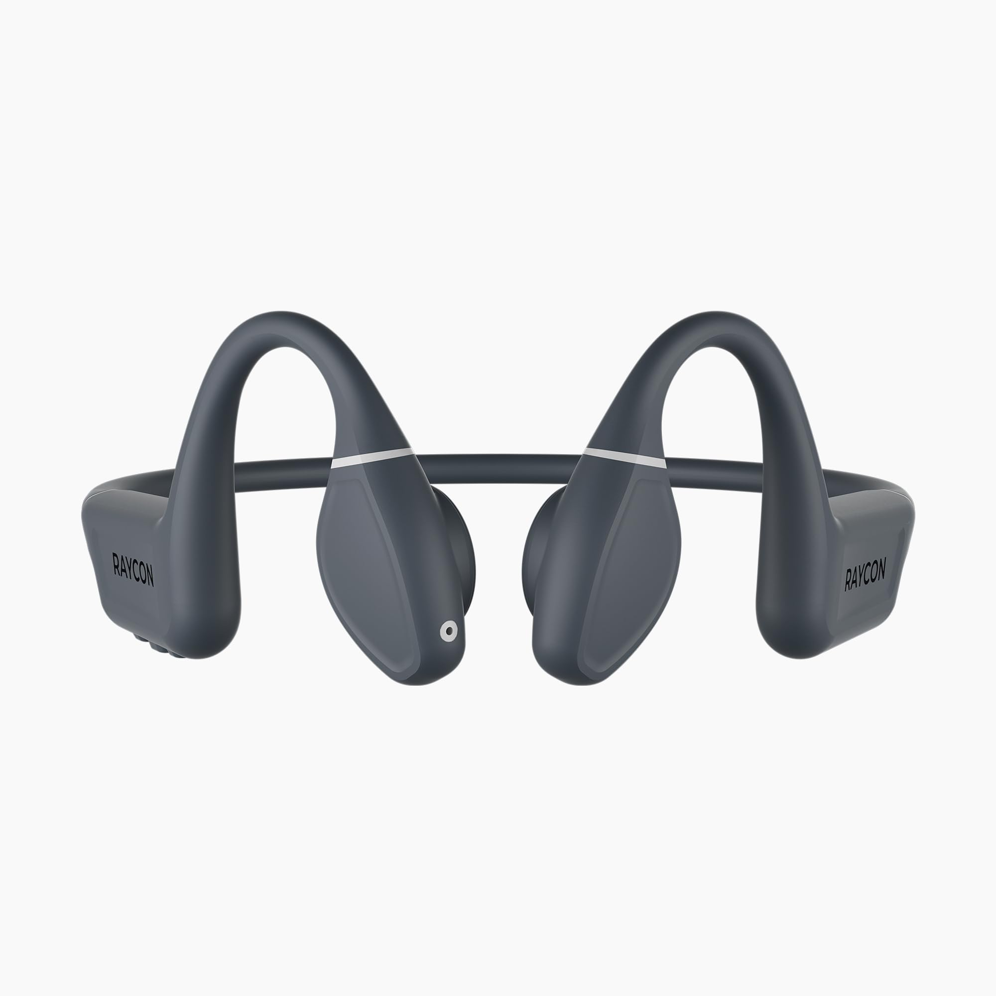 Raycon Bone Conduction Headphones - Open-Ear Bluetooth Sports Earbuds with Mic, IPX68 Waterproof for Running, Cycling & Workouts - 13 Hour Playtime, Sweatproof & Secure Fit - Perfect for Gym, Jogging & Outdoor Activities (Gray)