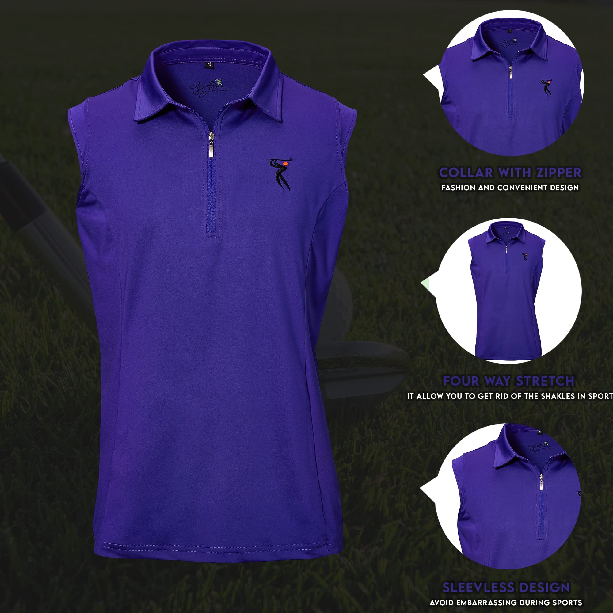 Women's French Cut Short Sleeve Golf T-Shirt - Comfortable Athletic Top with Free Golf Hat | Perfect for Golfing, Tennis & Casual Wear