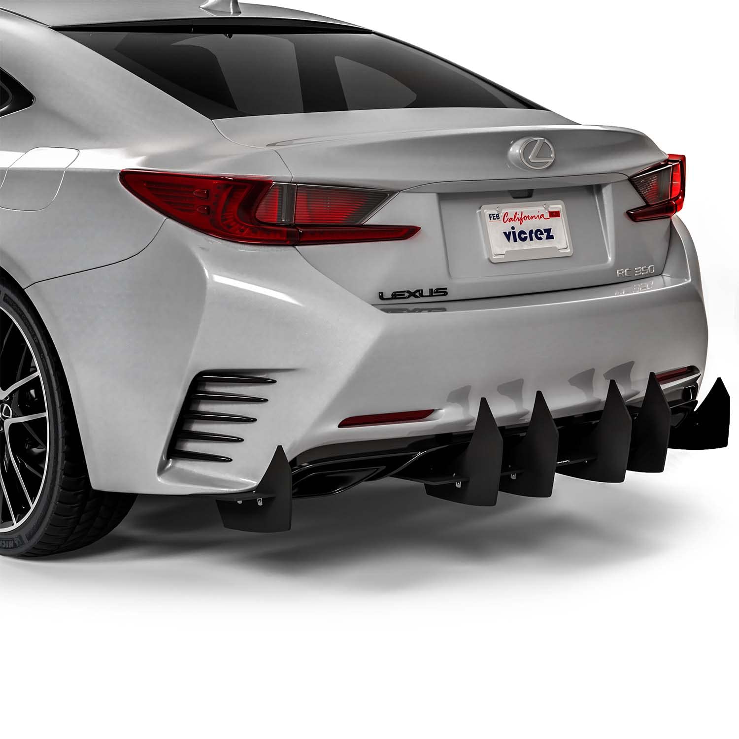 Vicrez VZ Style Rear Diffuser VZ102332 for Lexus RC350 2015-2021 | Carbon Fiber Spoiler | Aggressive Sporty Look | Perfect for Car Enthusiasts & Performance Upgrades