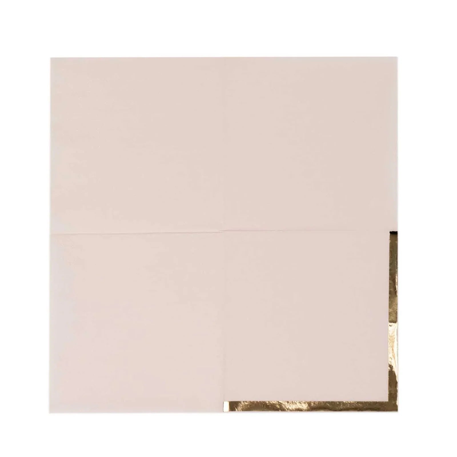 50 Soft 2-Ply Disposable Dinner Cocktail Napkins with Gold Foil Edge - Elegant Party Tableware for Weddings, Events & Home Entertaining