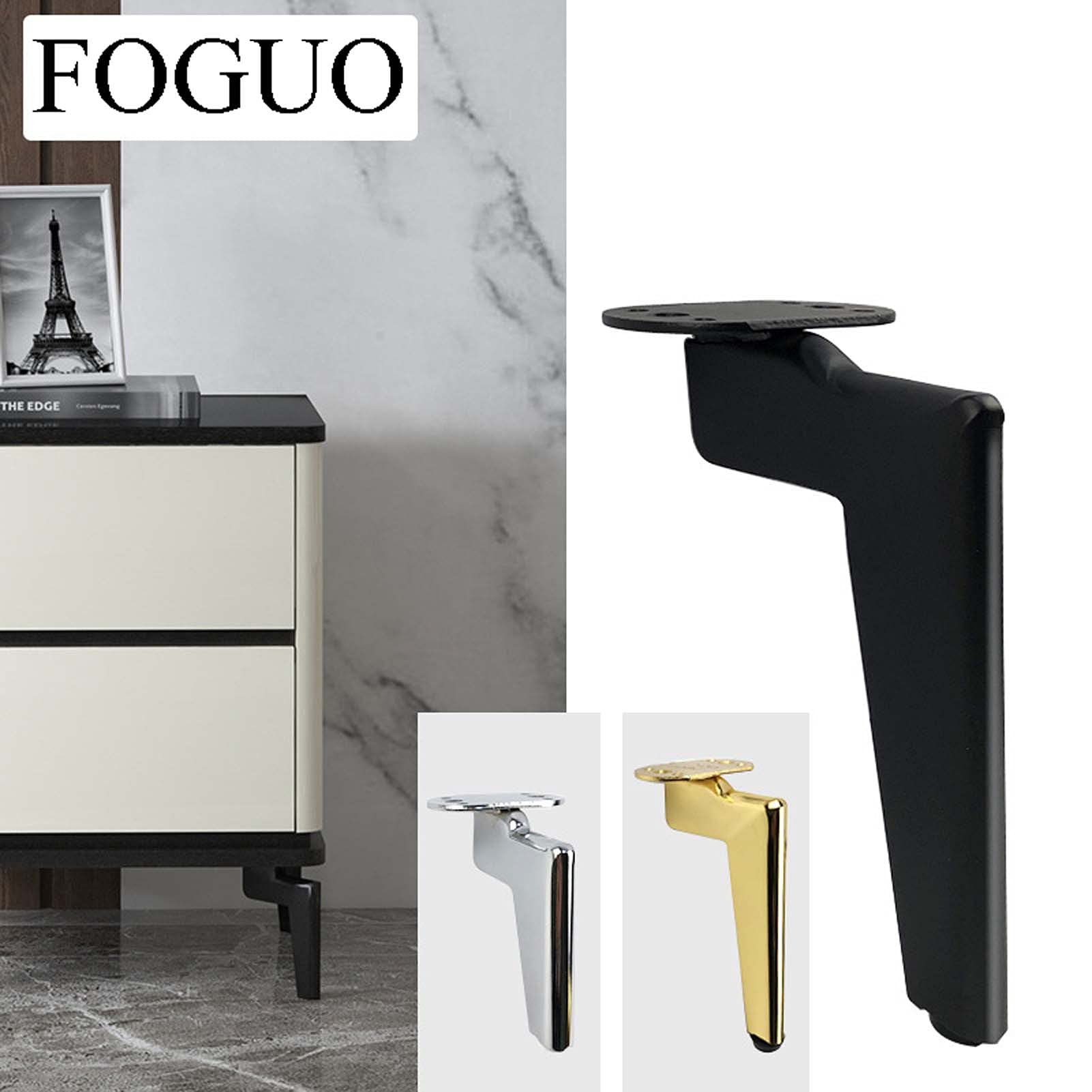 Gold Hairpin Furniture Legs Set of 4 - Heavy Duty Chair/Sofa Legs for Office Desk & Coffee Table