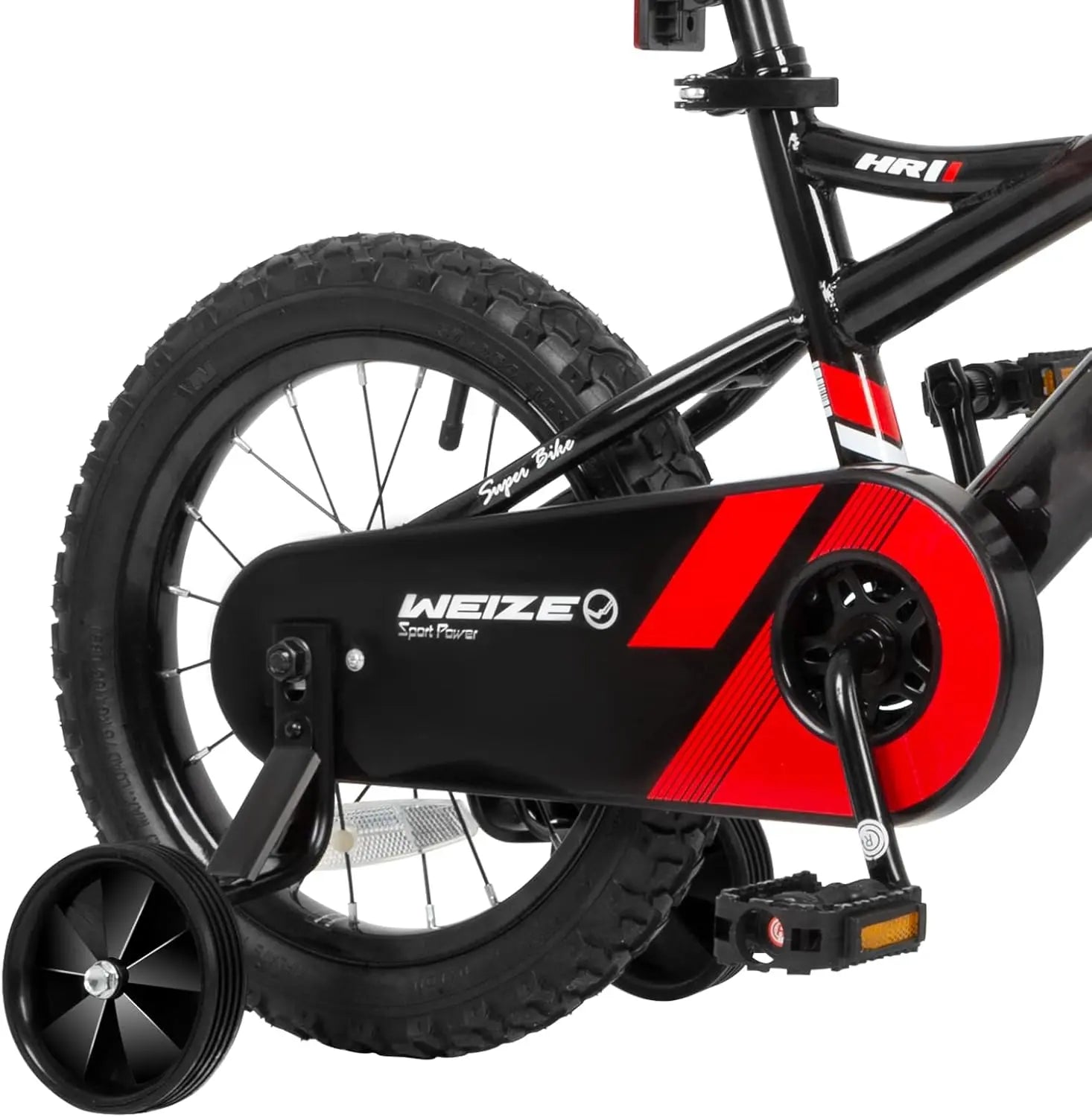 WEIZE 14-20 Inch Kids Bike for Boys & Girls Ages 3-12 Years | Adjustable Height 35-60 Inch | Coaster Brake Safety Bicycle | Black - Perfect for Neighborhood Rides, Park Adventures & Learning to Cycle