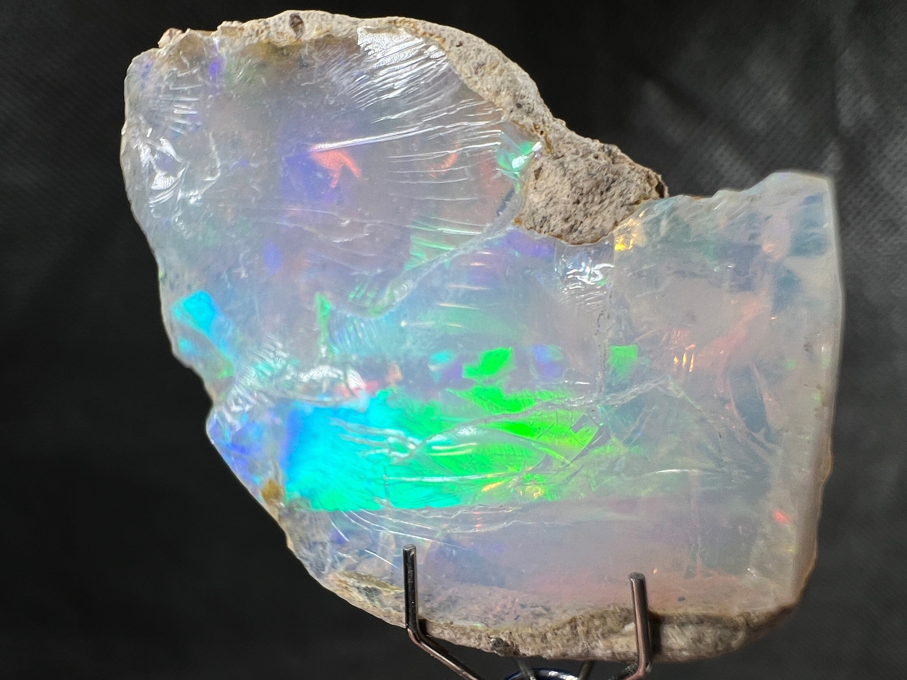 4A+ Welo Opal Raw Crystal - Certified Cutting Grade Gemstone for Jewelry Making (50627) | Perfect for Handcrafted Rings, Necklaces & DIY Opal Jewelry Designs