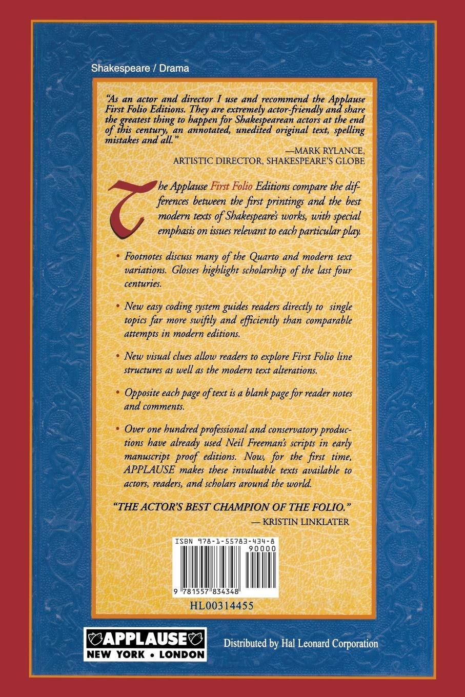 The Tragedie of Coriolanus by William Shakespeare - Applause Books | Classic Literature, Drama & Theater Plays | Perfect for Students, Actors & Shakespeare Enthusiasts