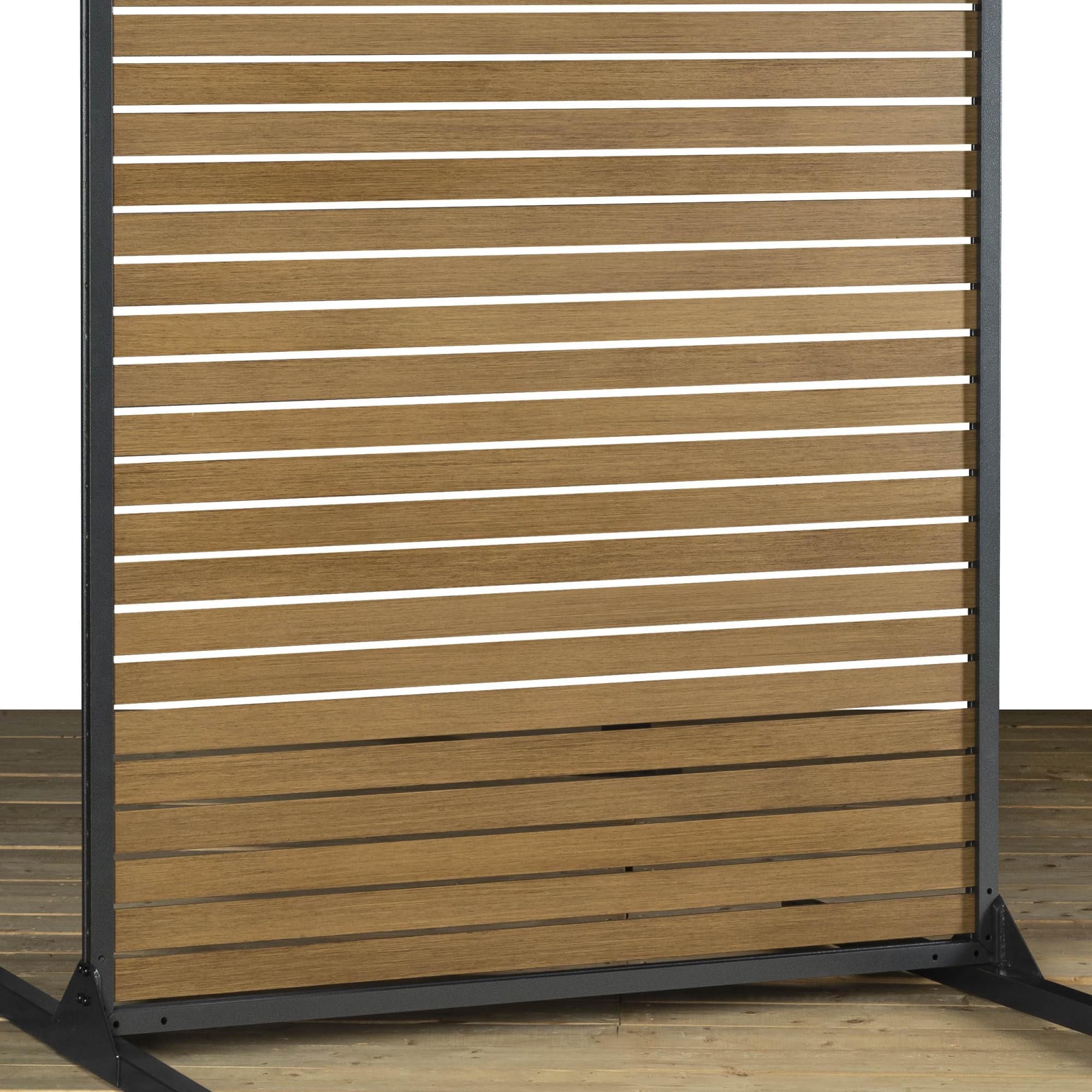 Sojag 099-9167528 Outdoor Privacy Screen and Slat Panel Wall - Woodlike Finish for Patio, Deck, and Garden Privacy Protection | Weather-Resistant & Durable Design