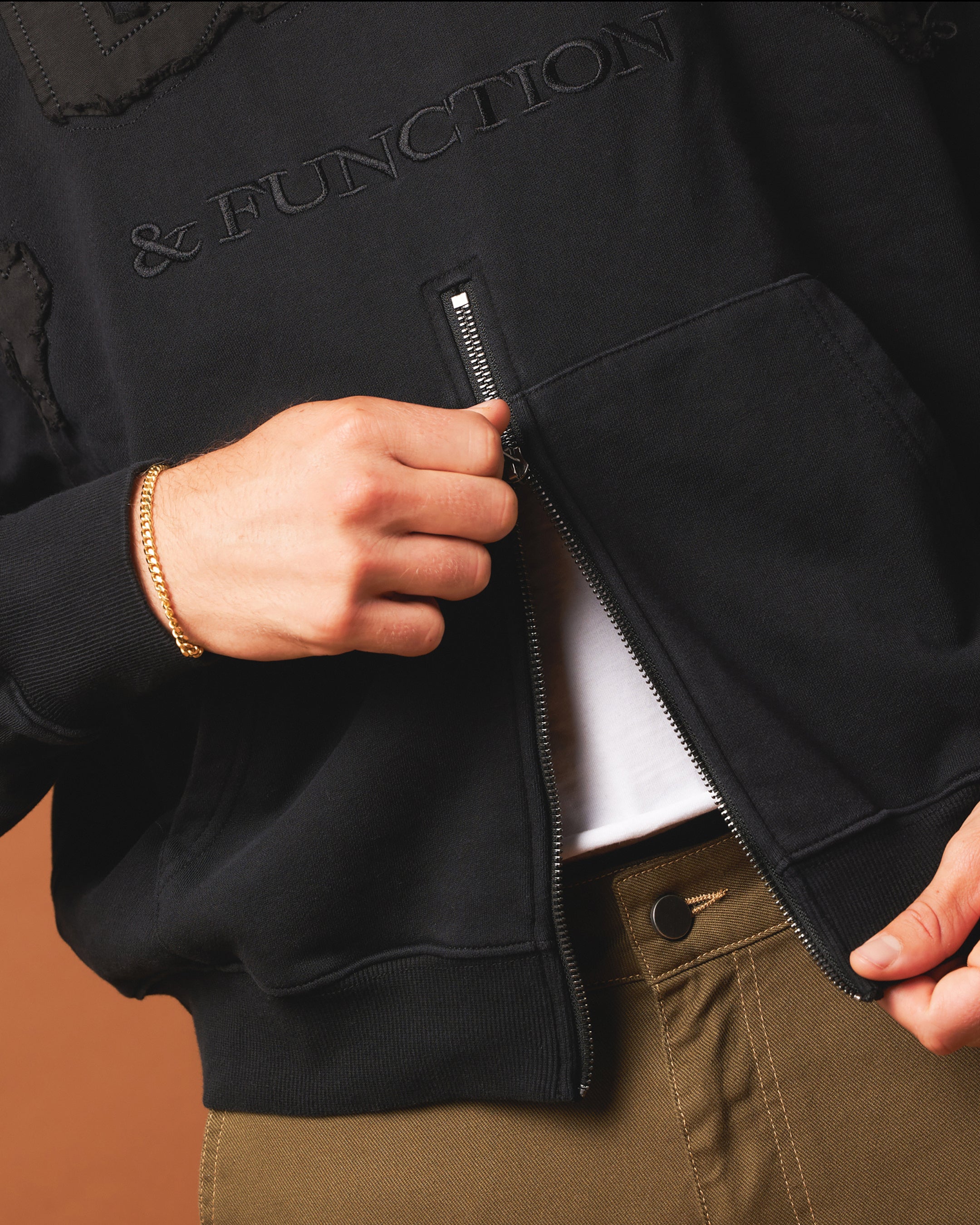 404 Bottom Zip Form Hoodie Black - Stylish Unisex Pullover for Streetwear & Casual Outfits | Perfect for Gym, Lounge & Outdoor Activities