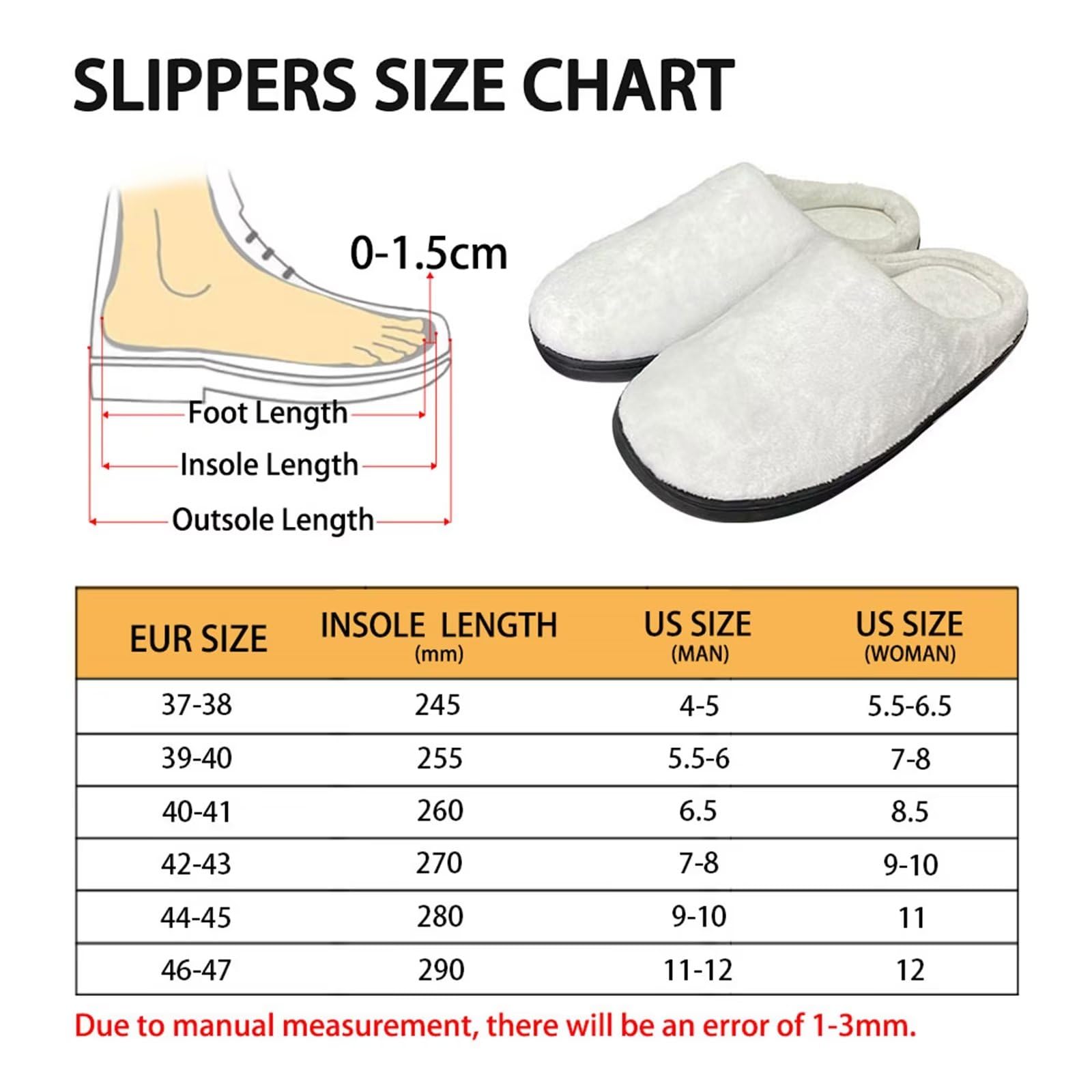 **Women's & Men's Warm Flannel Slippers - Indoor & Outdoor Comfortable House Clogs for Winter - Perfect for Lounging, Home Use & Quick Outdoor Errands**