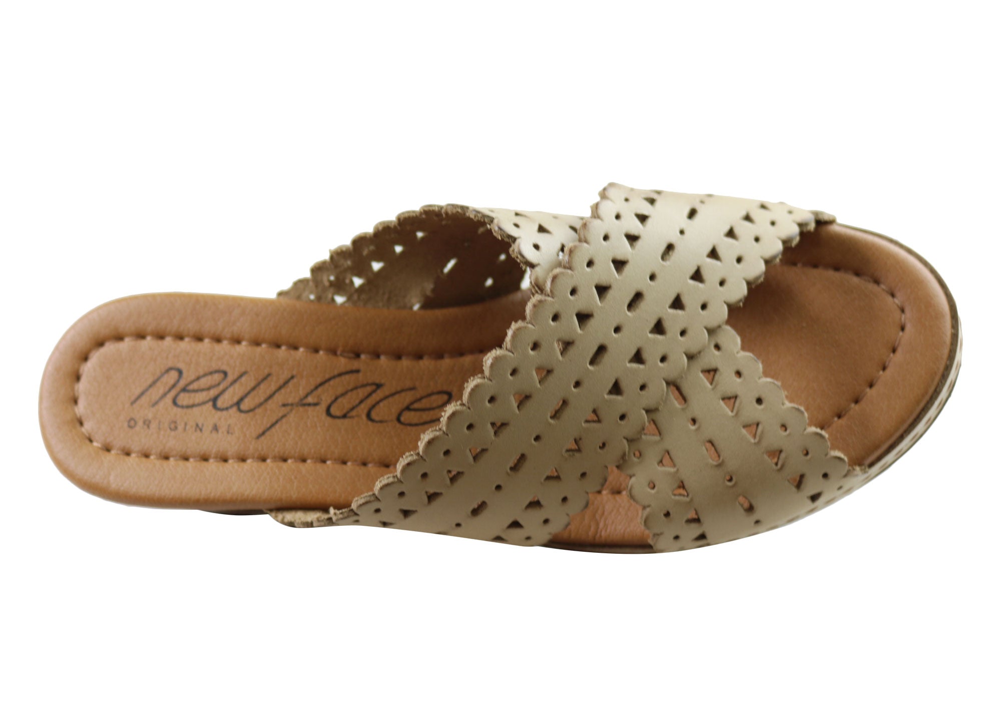 New Tory Women's Leather Wedge Slides Sandals - Comfortable Summer Casual Shoes for Women - Perfect for Beach, Vacation & Everyday Wear