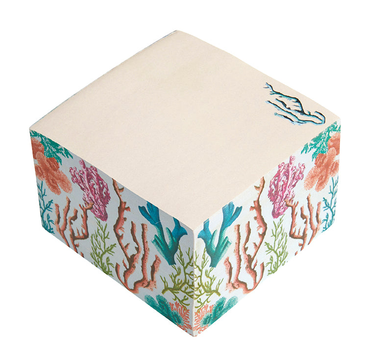 Art of Nature: Under the Sea Memo Cube - Ocean Themed Sticky Notes for Office, School & Home Organization - Perfect Desk Accessory for Memos & Reminders