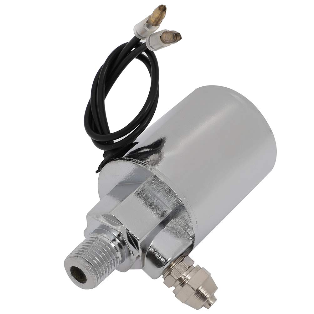 12V DC Electric Solenoid Valve with VITON Gasket - Normally Closed Air, Gas & Fuel Valve for Vehicles - Durable & Super Loud - Perfect for Automotive, Marine & Industrial Applications