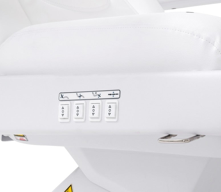 Silverfox 4 Motors Electric Spa Facial Bed 2235D - Professional Hydraulic Massage Table for Facial Treatments, Waxing & Beauty Salon Use - Perfect for Spa Centers, Dermatology Clinics & Aestheticians