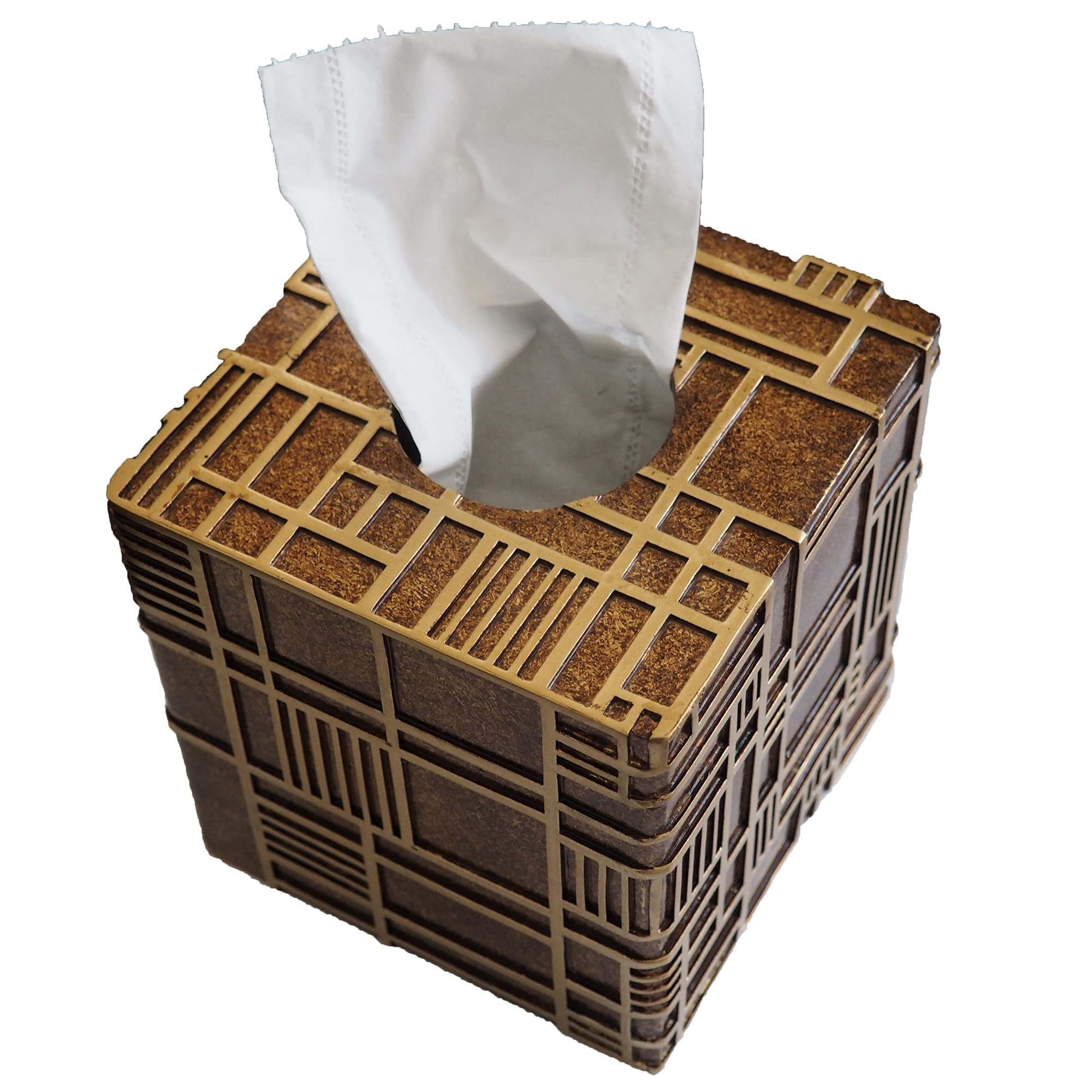 Modern Square Tissue Box Cover Holder - Elegant Bathroom Vanity & Countertop Decor, Stylish Tissue Box Cover for Bedroom, Living Room, and Office Use - Perfect for Home & Office Organization