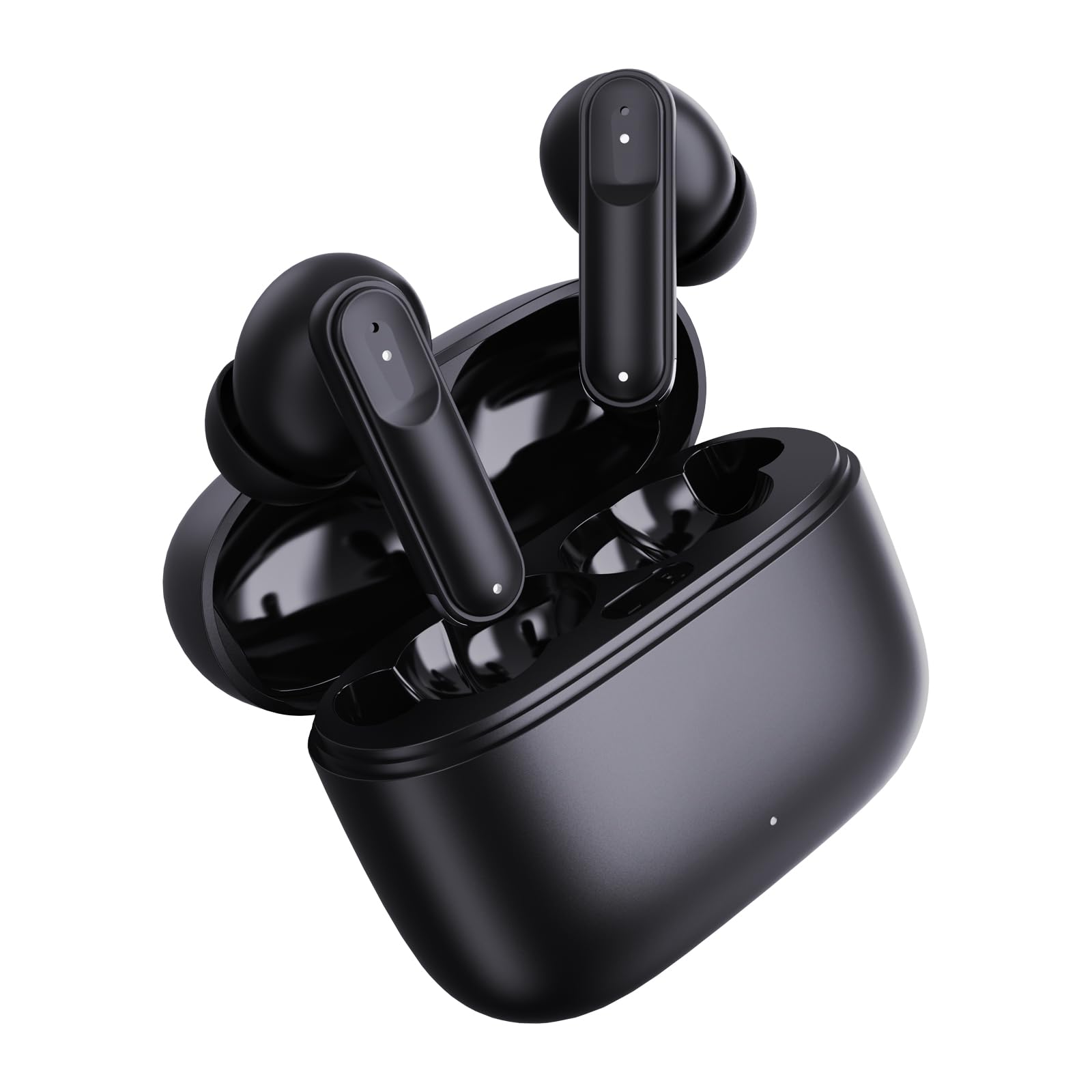 2025 Wireless Bluetooth 5.4 Earbuds with 42H Playtime & Charging Case, IPX6 Waterproof Stereo Earphones for iPhone Android Laptop - Perfect for Sports, Workout, Running & Gym (Black)