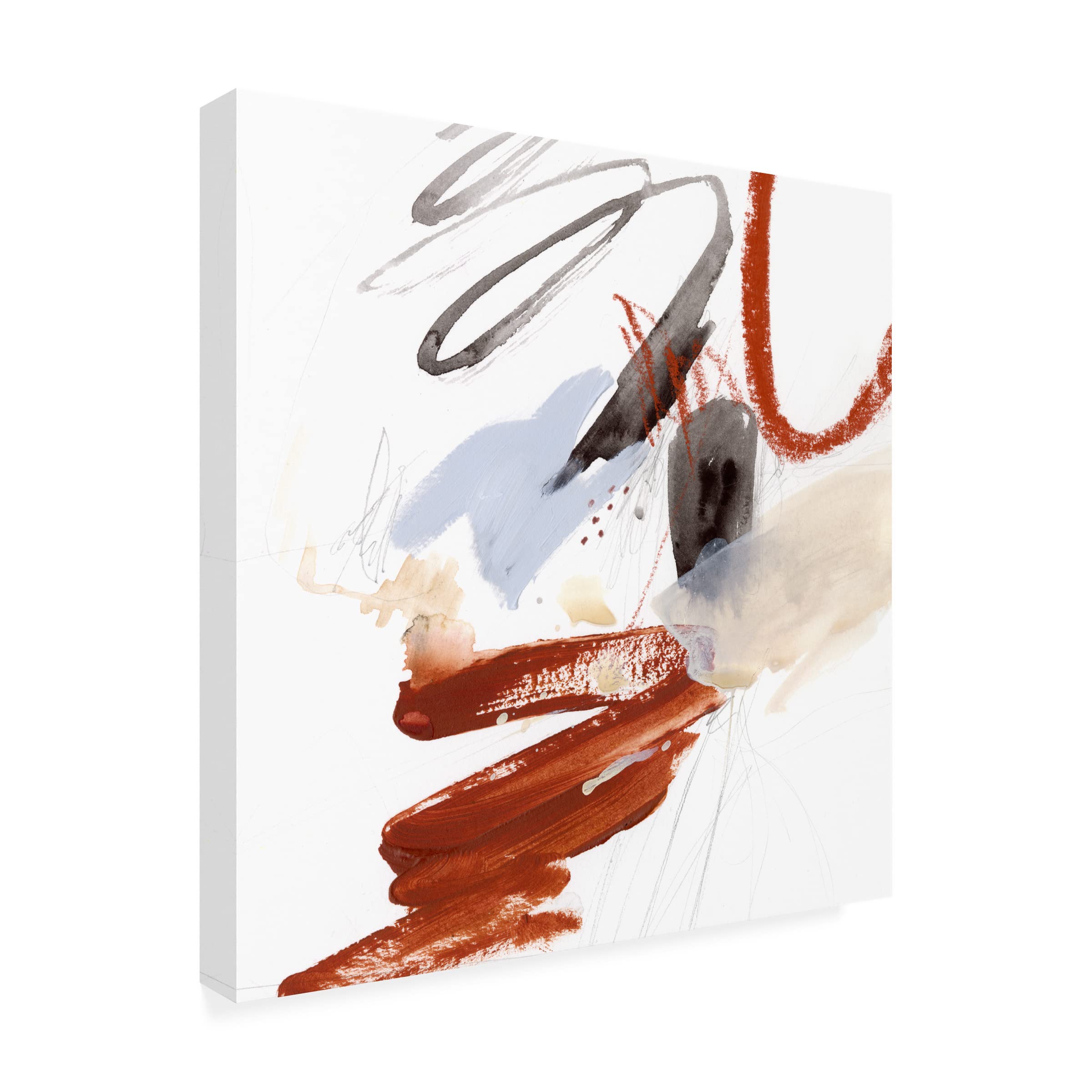 Victoria Borges 'Iron and Down IV' Canvas Wall Art Print - Modern Abstract Home Decor for Living Room, Bedroom & Office | Trademark Fine Art Collection
