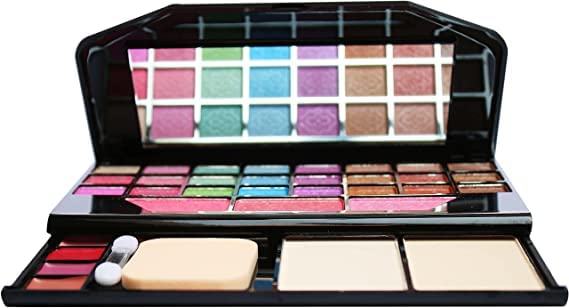 Fozzby Beggie TYA 6155 Makeup Kit - 24 Eyeshadow Shades, 1 Eyeliner, 5 Brushes, 1 Kajal & 1 Eyebrow Pencil | Complete Cosmetic Set for Professional Makeup & Everyday Beauty Looks