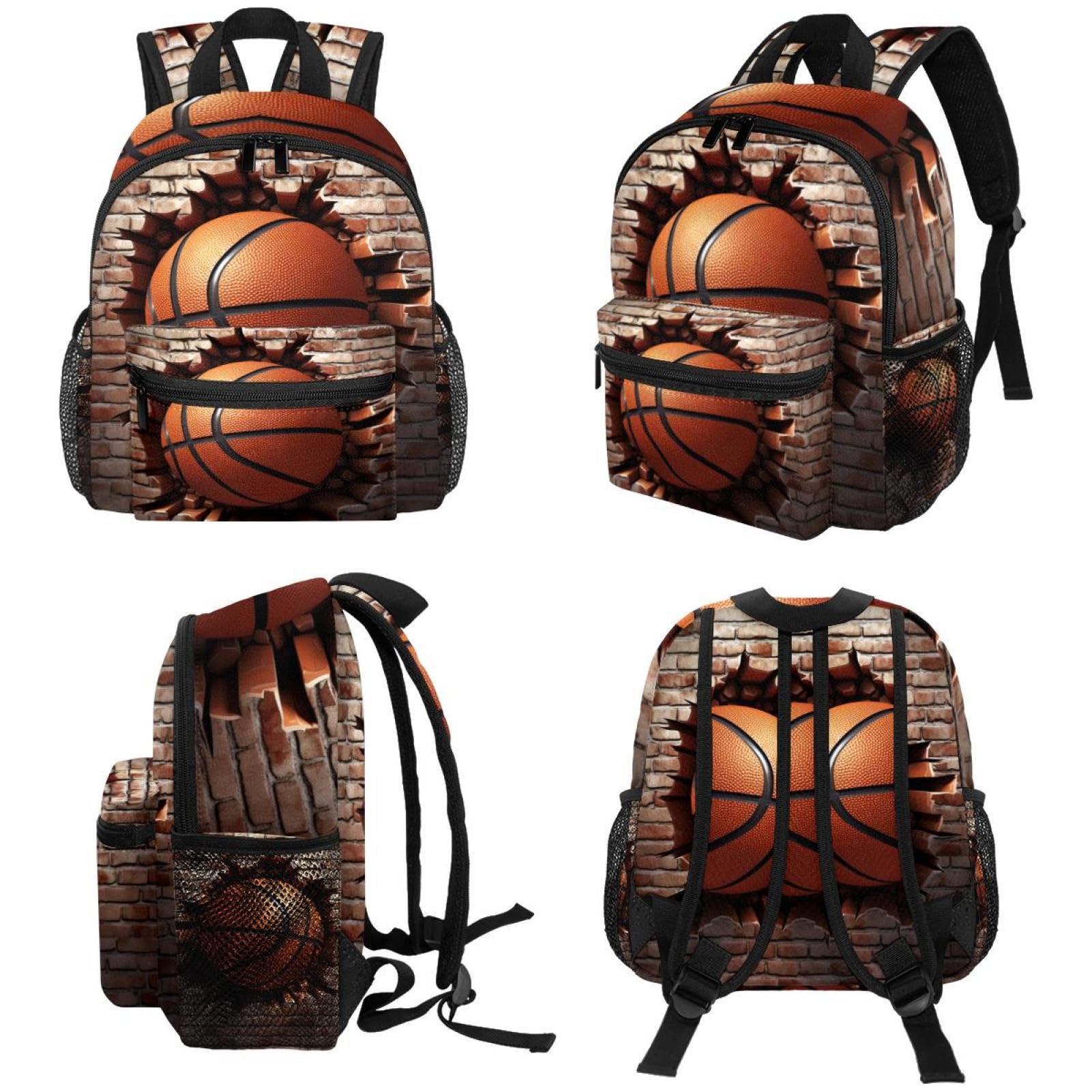 Men's & Women's Travel Backpack - Durable Basketball Wall Texture Design - Perfect for Gym, Work, School & Outdoor Adventures