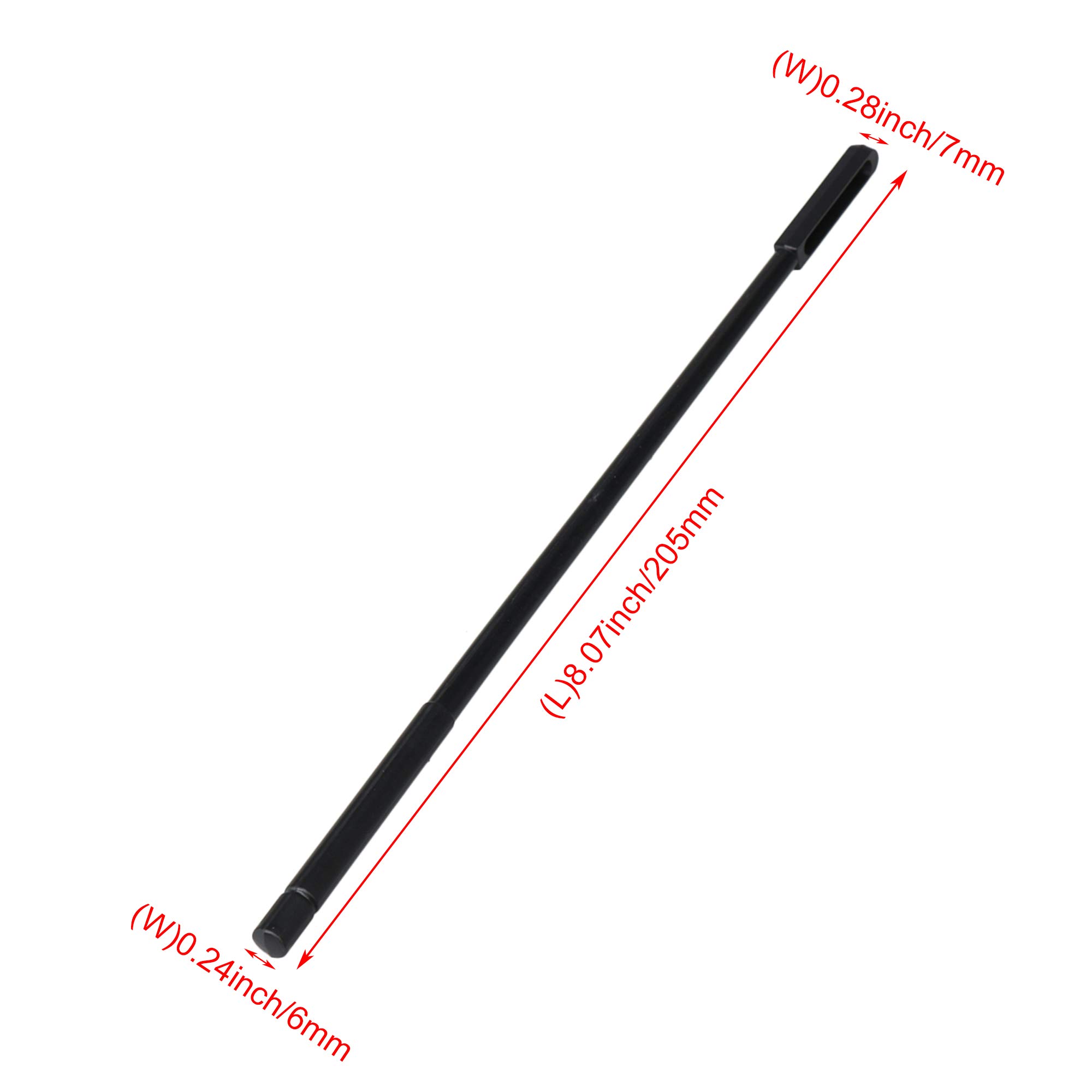 Yibuy Plastic Piccolo Cleaning Rod - Professional Piccolo Cleaner Tool for Woodwind Instrument Maintenance | Perfect for Band, Orchestra & Music Students