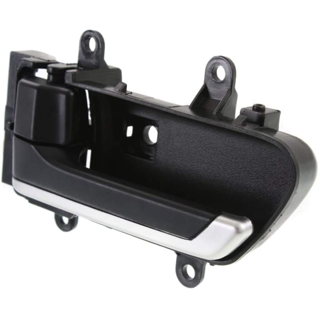 Infiniti FX45 Interior Door Handle Front or Rear - Driver Side Black (2003) with Door Lock Button | Base Trim | Replacement Part for Car Interior Repair & Maintenance