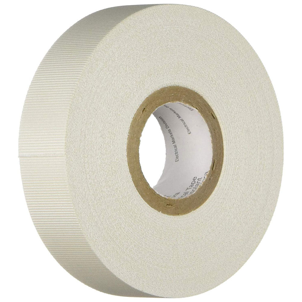 3M 15074 3/4 Inch x 66 Feet Single Sided Glass Cloth Tape - Heavy Duty Electrical Insulation, Heat Resistant for Wiring, Motors & DIY Projects