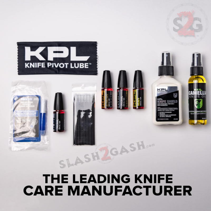 KPL™ Premium Knife Oil & Pivot Lube - 50 Pack Microfiber Swabs for Knife Maintenance & Lubrication - Perfect for Folding Knives, Pocket Knives & Multi-Tools