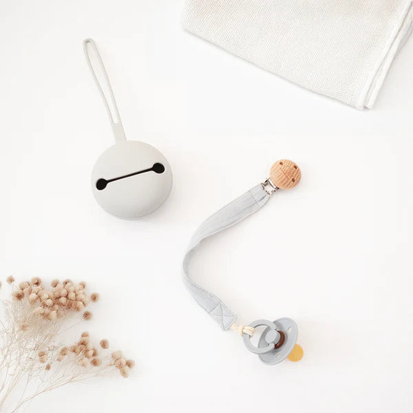 Baby Pacifier Holder with Silicone Clip - Secure & Safe for Infants - Perfect for Strollers, Car Seats & On-the-Go Use