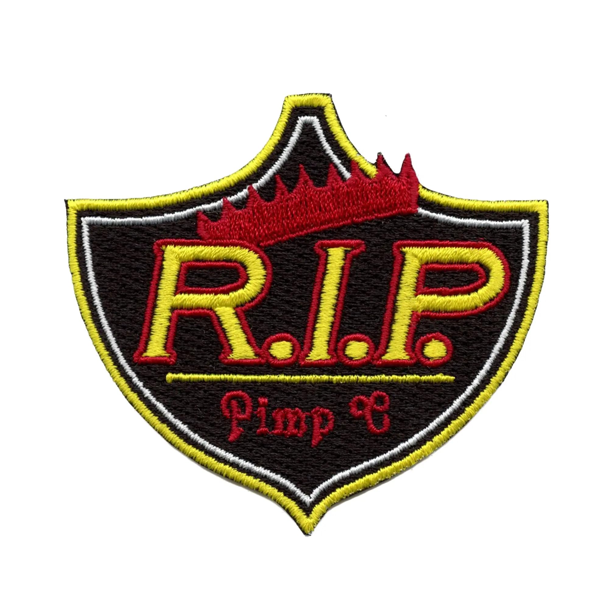 RIP Houston Artist Shield Patch - Underground Crown Rap Embroidered Iron On Badge for Jackets, Hats & Backpacks | Hip Hop Fashion Accessory