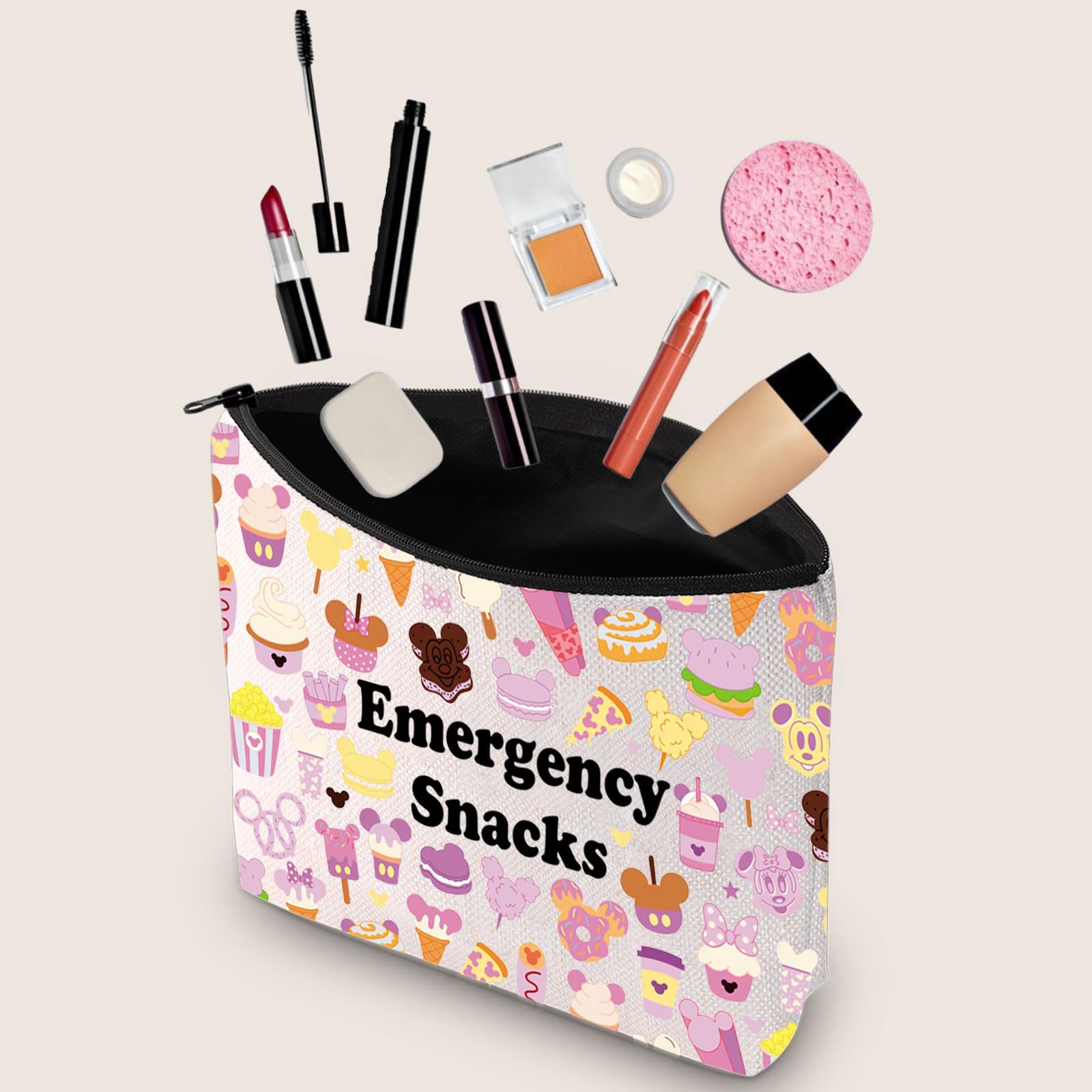 Emergency Snacks Food Storage Bag - Reusable Zipper Pouch for Food Safety | Perfect for Camping, Hiking, Travel & Office Snacks | Great Gift for Snack Lovers