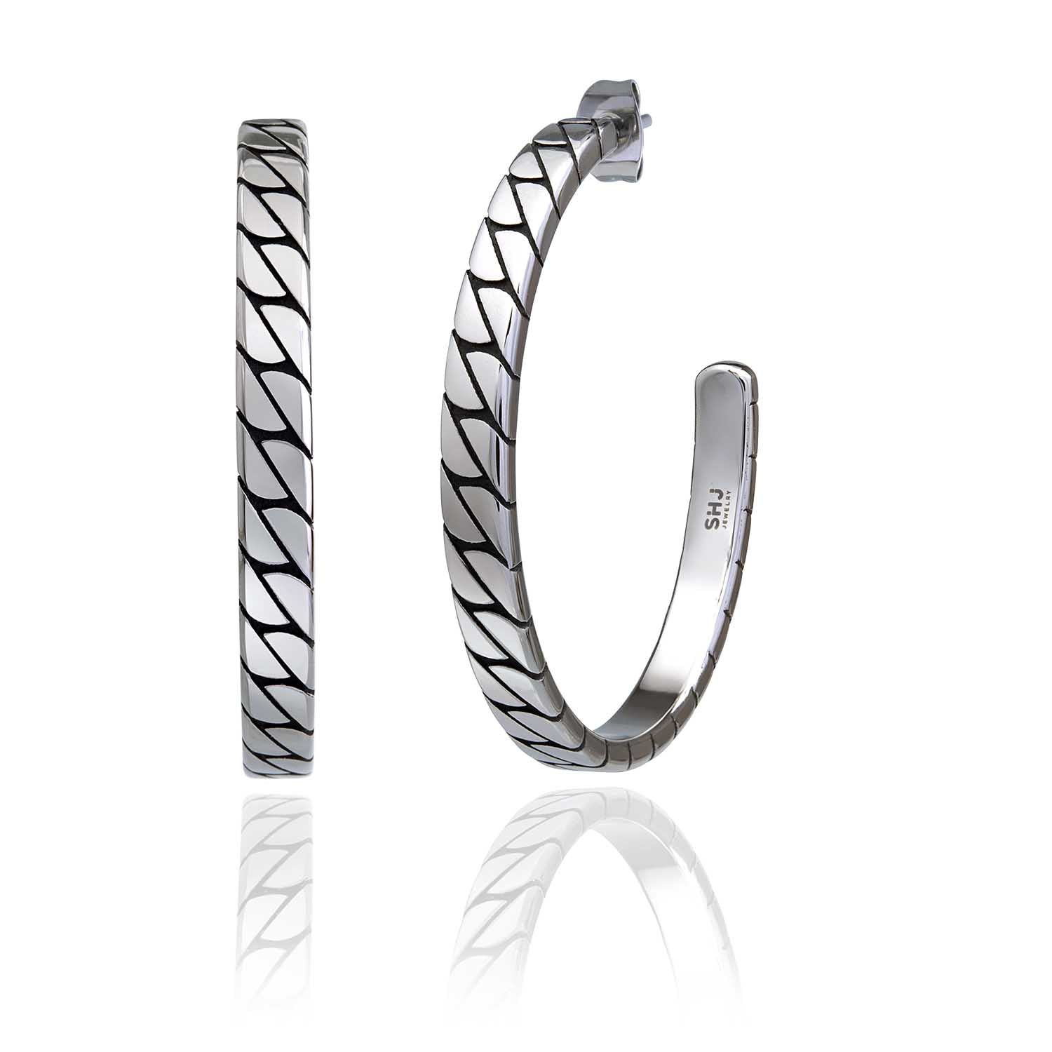 Glide Women's Large Hoop Earrings - 14K Gold Plated Fashion Jewelry for Everyday Wear & Special Occasions