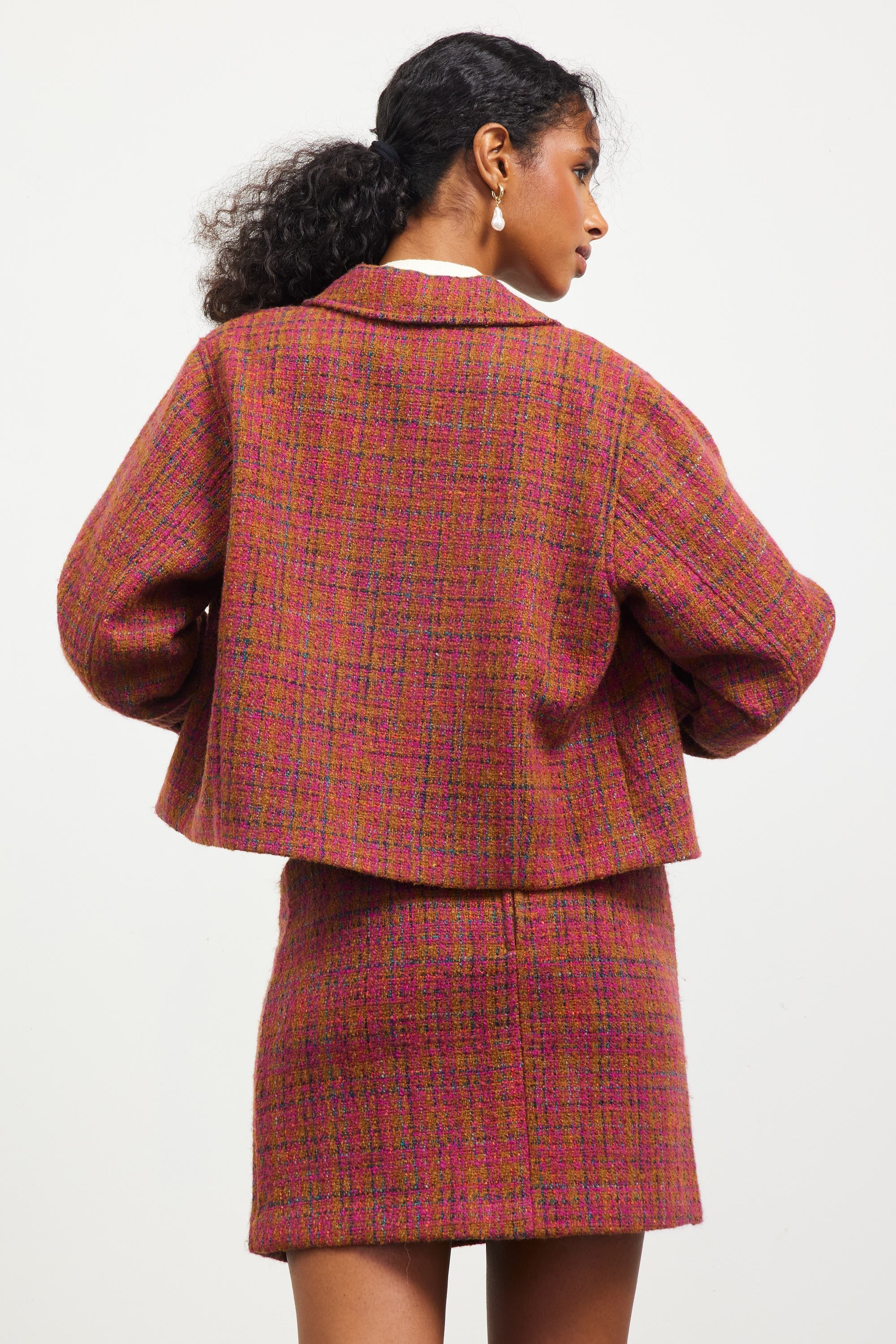 Teacher's Pet Tweed Skirt - Classic Plaid A-Line Pencil Skirt for Women | Office Wear, School Outfits & Professional Work Attire