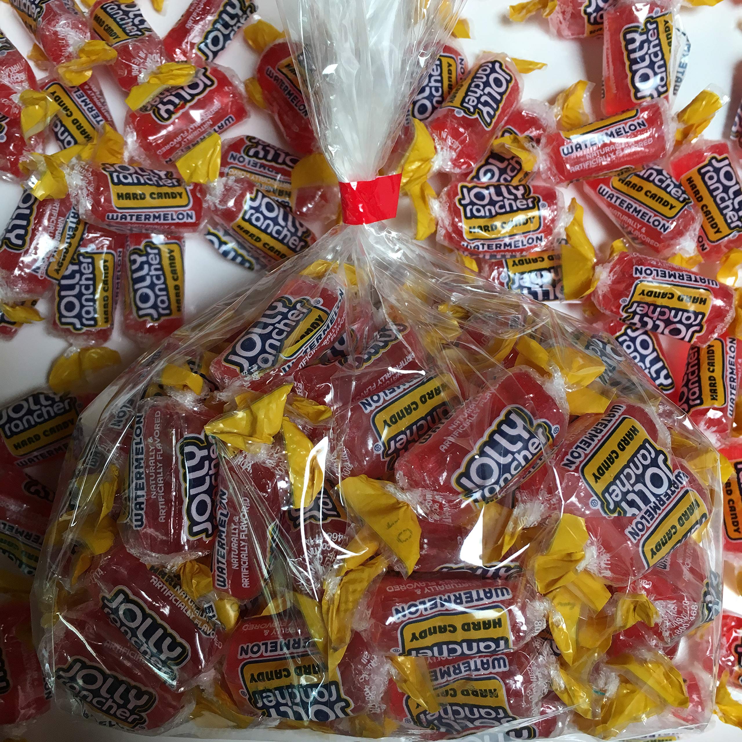Individually Wrapped Watermelon Jolly Rancher Hard Candy - Bulk Pack for Halloween, Parties & Office Treats | Sweet & Tangy Flavor