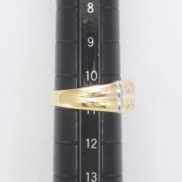 18K Yellow Gold, White Gold & Pink Gold Diamond Ring for Women - Elegant Engagement, Wedding & Anniversary Jewelry Gift