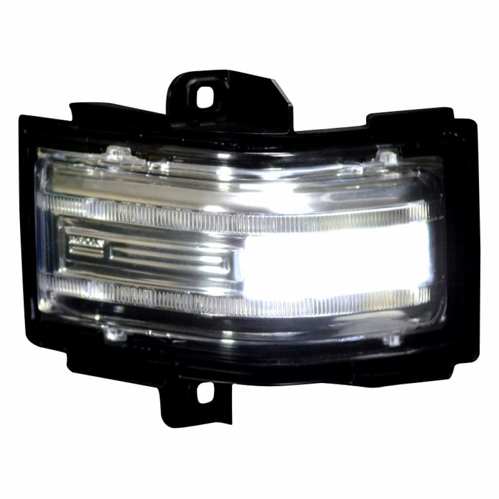 Recon Towing Mirror Lights for Ford F-250 F-350 F-450 Super Duty 2017-2022 - 2 Piece LED Light Kit with White Running Lights & Amber Turn Signals - Perfect for Towing, Off-Roading & Night Driving