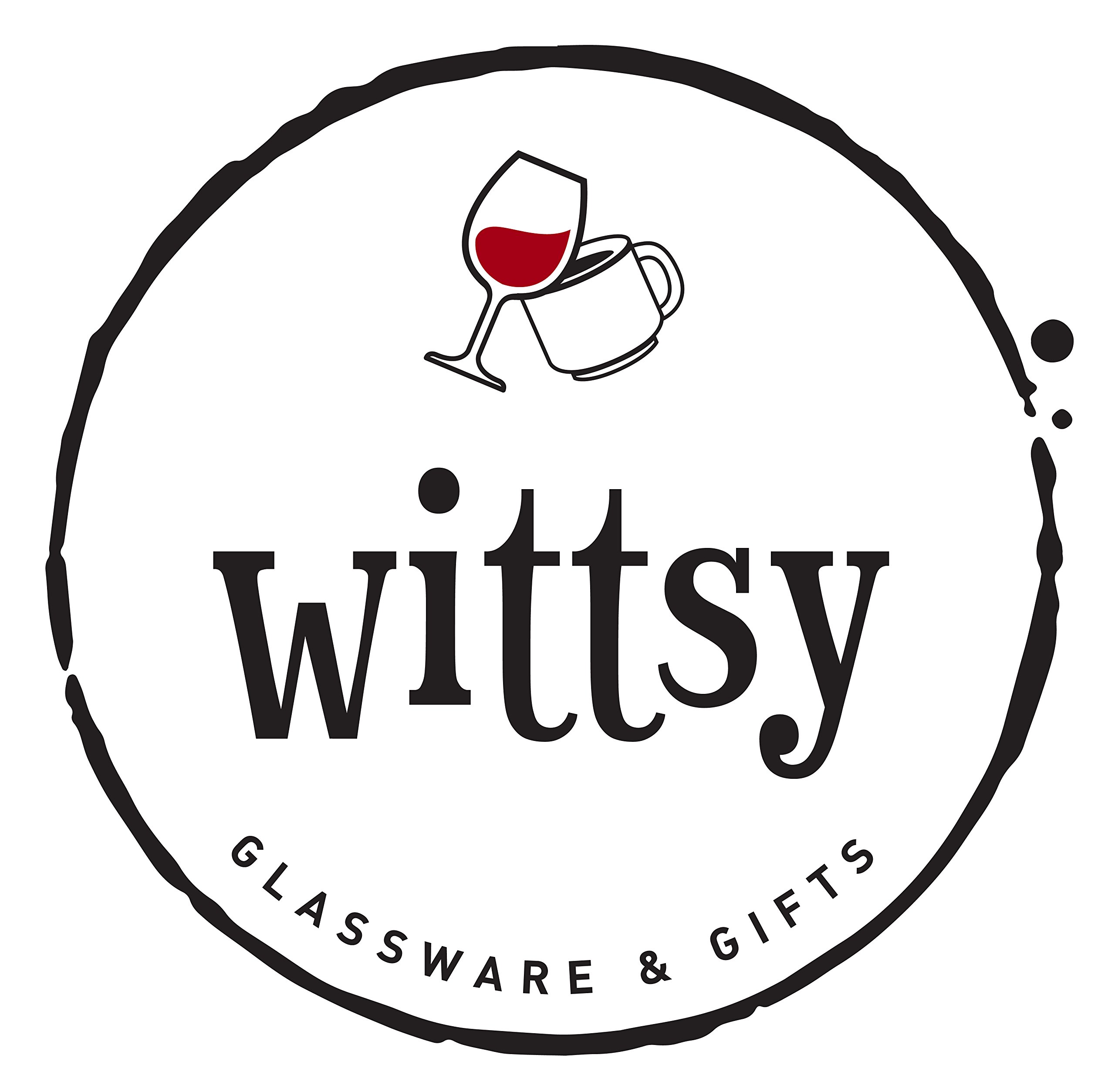 Funny Wine Glass Speaking in Cursive - Unique Christmas Gift for Women, Mom, Wife, Sister, Friend - Cool Birthday Gag Gift Idea from Husband - Novelty Present for Wine Lovers - Perfect for Holiday Parties, Girls' Night, and Relaxing Evenings