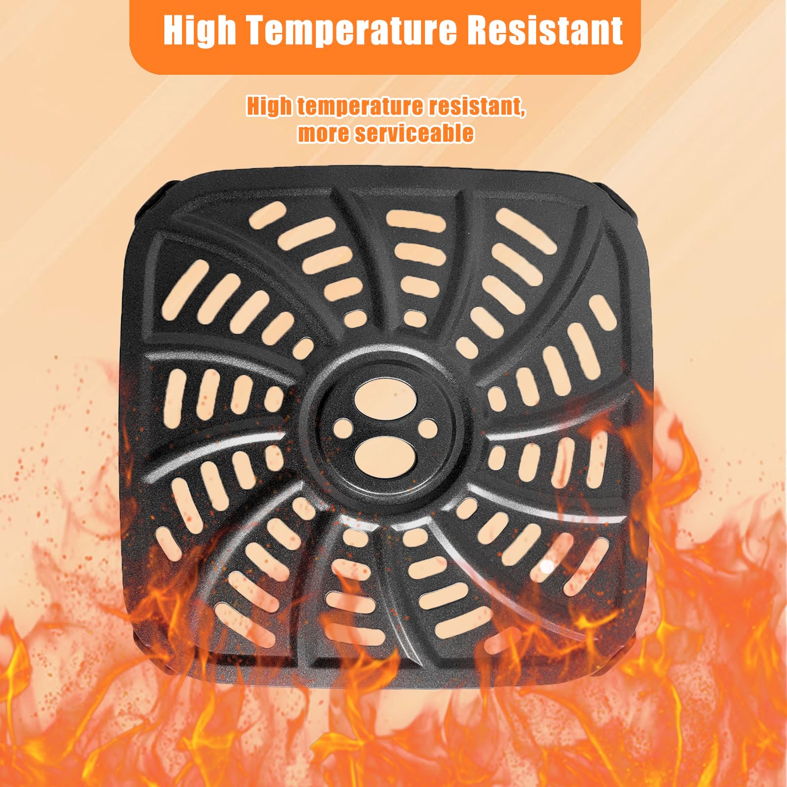Upgraded Nonstick 4QT Air Fryer Grill Plate for Gourmia GAF414 Digital Air Fryers - Crisper Tray Rack Insert & Grid Shelf Accessory | Perfect for Grilling Steaks, Vegetables & Making Crispy Snacks at Home