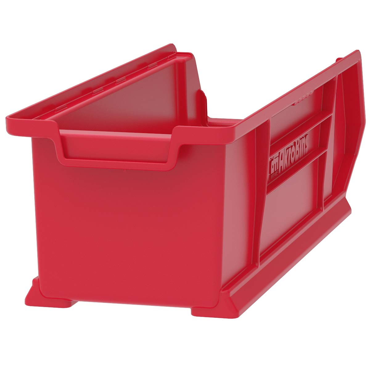 Akro-Mils 30284 Large Plastic Storage Bins - 4-Pack Stackable Organizer Bins for Garage, Classroom, Warehouse (24
