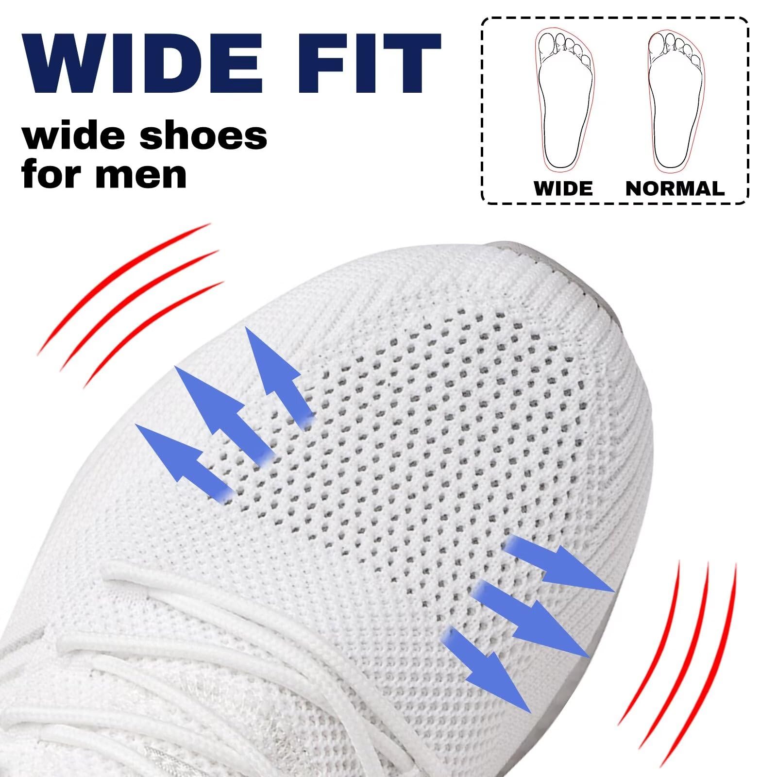 SDolphin Men's Running Shoes - Lightweight Breathable Sneakers for Tennis, Workout, Walking & Gym | Non-Slip Rubber Sole | Comfortable Athletic Shoes for Daily Wear & Sports Activities