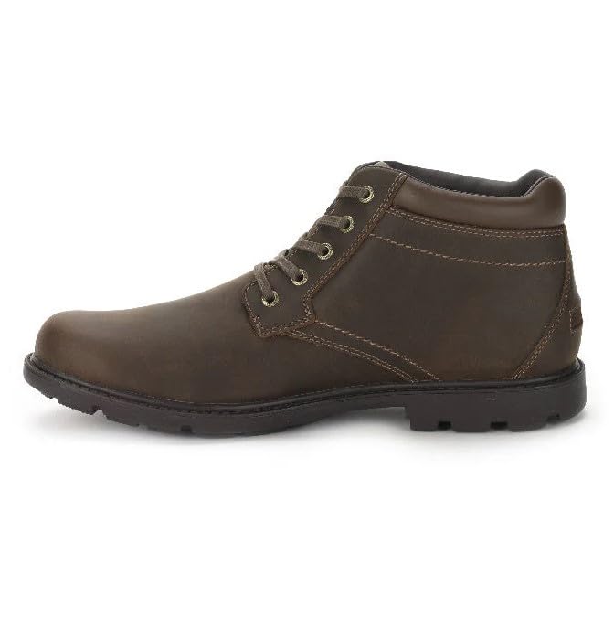 Rockport Men's Rugged Bucks Waterproof Hiking Boots - Comfortable Outdoor Work & Winter Snow Boots for Walking, Camping, and Travel
