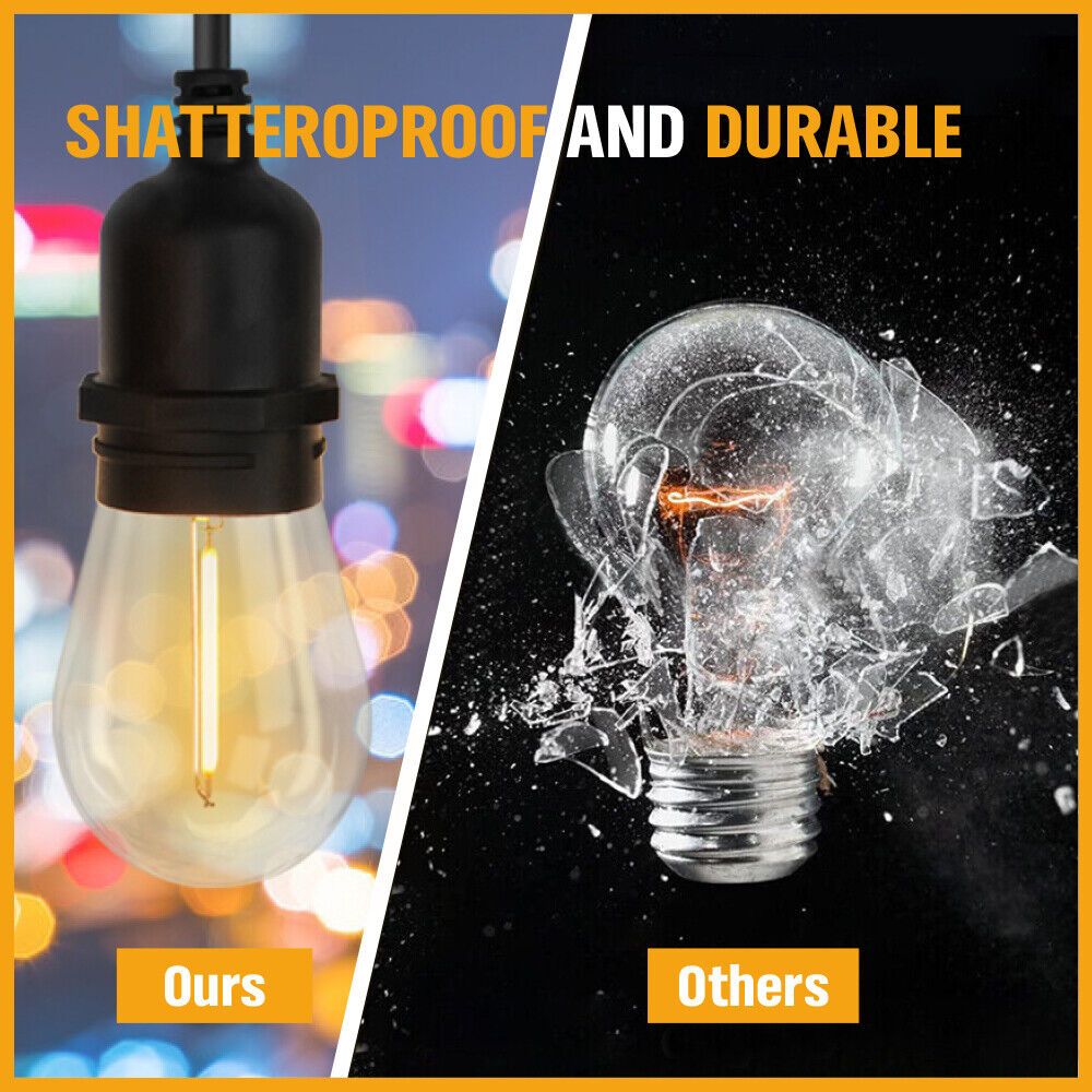 15 LED Solar Powered 18.2M String Lights - Waterproof Outdoor Fairy Lights for Wedding, Party, Garden, Patio & Backyard Decor