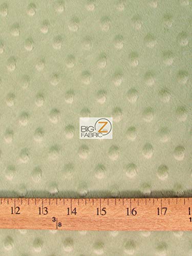 Hug-Z™ Soft Dimple Dot Minky Fabric by The Yard - Premium DIY Baby Blankets, Nursery Decor, Cozy Clothing & Snuggle Material (Mint Green) | Perfect for Sewing Projects, Swaddles, Plush Toys & Home Decor